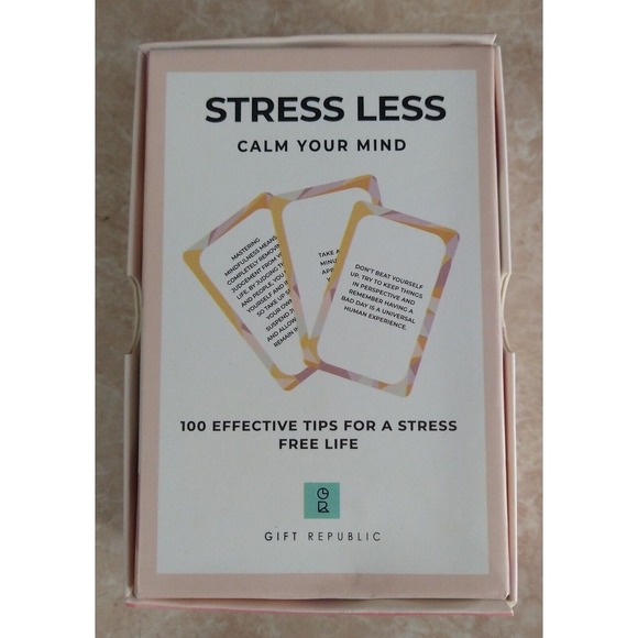 100 tips for a Stress Free Life CARDS -‎ Gift Republic calm your mind Mindful - Picture 2 of 5